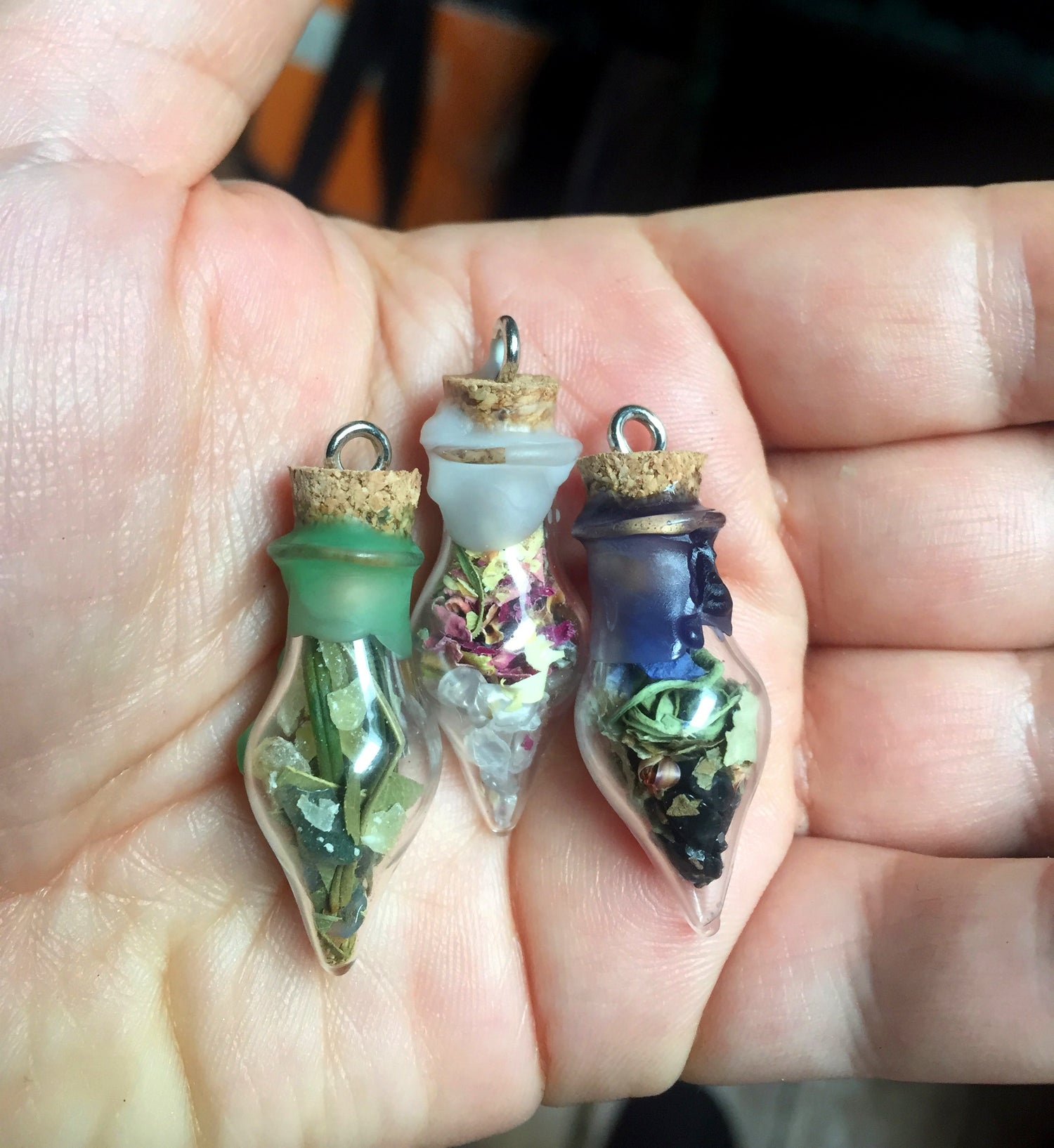 Spell Bottle Necklaces