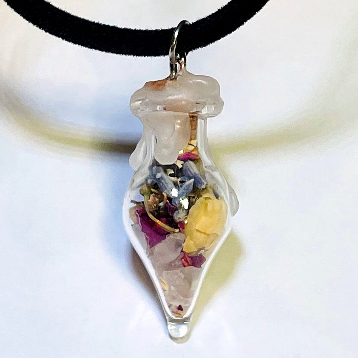 Self Love/Inner Peace spell bottle necklace