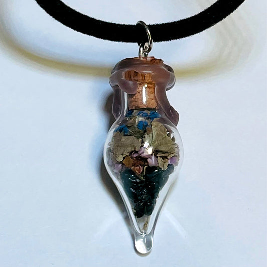 Protection Spell Bottle necklace