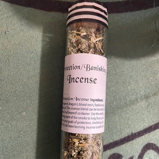 Protection/Banishing incense tube